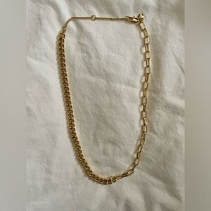 NWOT Madewell Shiny Mixed Chain Choker Necklace